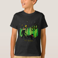 Golden Retriever Funny Bigfoot Christmas Alien Ufo
