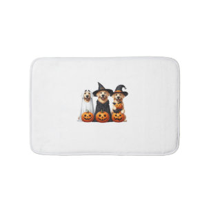 Golden Retriever Ghost Halloween Dog Lovers Bath Mat