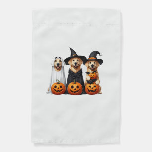 Golden Retriever Ghost Halloween Dog Lovers Garden Flag