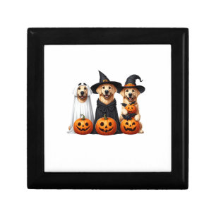 Golden Retriever Ghost Halloween Dog Lovers  Gift Box