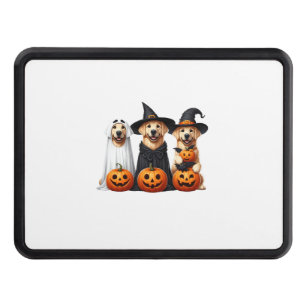 Golden Retriever Ghost Halloween Dog Lovers Hitch Cover