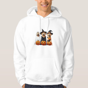 Golden Retriever Ghost Halloween Dog Lovers Hoodie