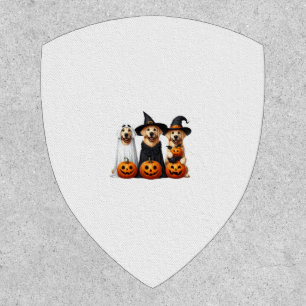 Golden Retriever Ghost Halloween Dog Lovers Patch