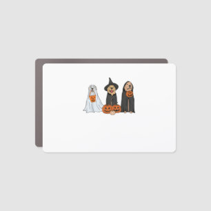 Golden Retriever Ghost Halloween Trick Or Treat Do Car Magnet
