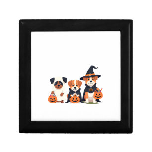 Golden Retriever Ghost Halloween Trick Or Treat Do Gift Box