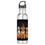 Golden Retriever Ghost Halloween Trick Or Treat Do Stainless Steel Water Bottle