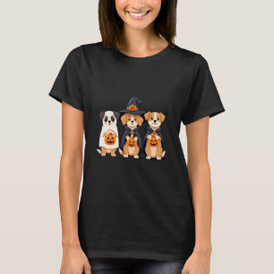 Golden Retriever Ghost Halloween Trick Or Treat Do T-Shirt