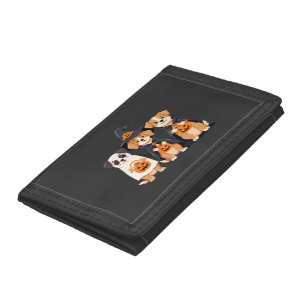 Golden Retriever Ghost Halloween Trick Or Treat Do Tri-fold Wallet