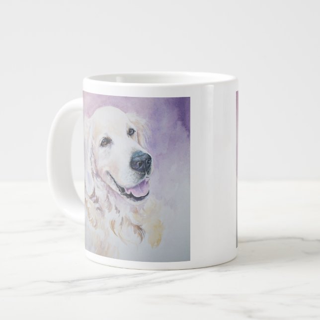 Golden retriever giant coffee mug (Front Left)