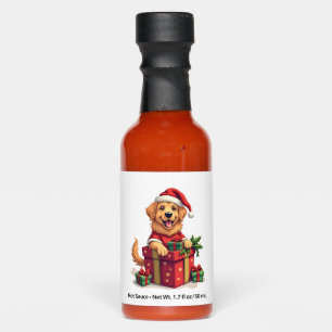 Golden Retriever Gift Wrap Hot Sauces