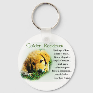 Golden Retriever Gifts Keychain
