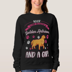 Golden Retriever Girl  2 Sweatshirt