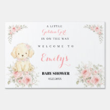 Golden Retriever Girl Baby Shower Retriever Yard