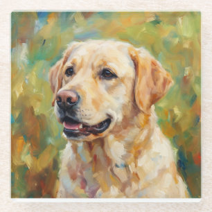 Golden Retriever Glass Coasters for Dog Lovers