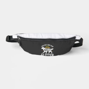 Golden Retriever Glitter Dog Hair Design Fanny Pack