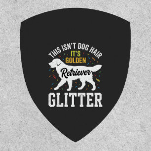Golden Retriever Glitter Dog Hair Design Patch