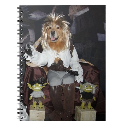 Golden Retriever Goblin King Labyrinth Notebook