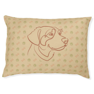 Golden Retriever Golden Pattern Pet Bed