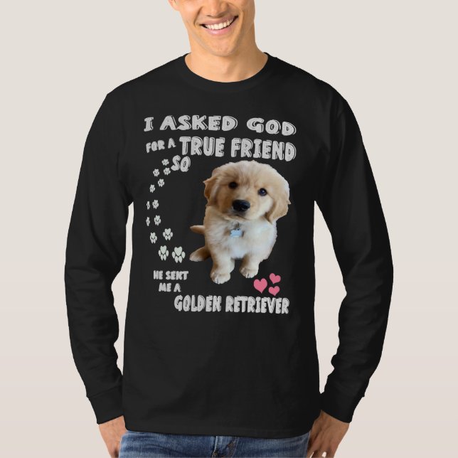 Golden Retriever Golden Retriever Cute Golden Retr T-Shirt (Front)