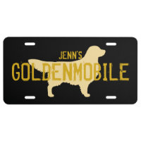 Golden Retriever GOLDENMOBILE | Custom Text