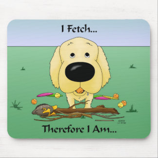Golden Retriever(Goldens) I Fetch..Mousepad Mouse Pad