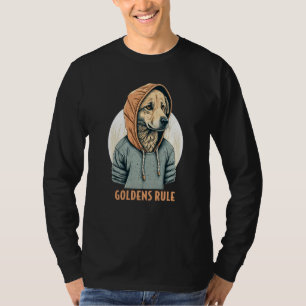 Golden Retriever Goldens Rule Hoodie  Cool T-Shirt