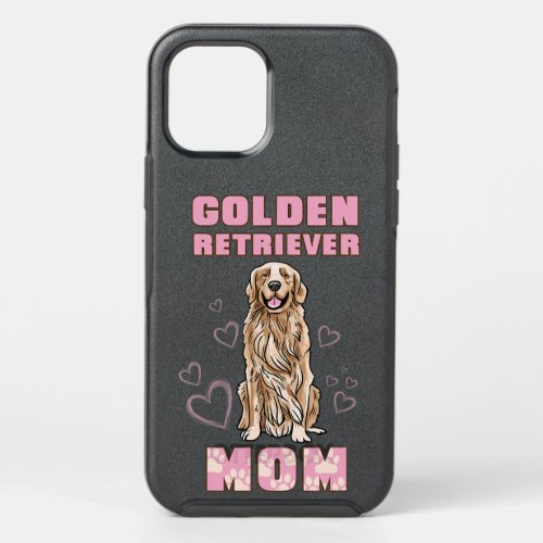 Golden Retriever Goldie Dog Mom Dog Illustration O OtterBox Symmetry iPhone 12 Pro Case