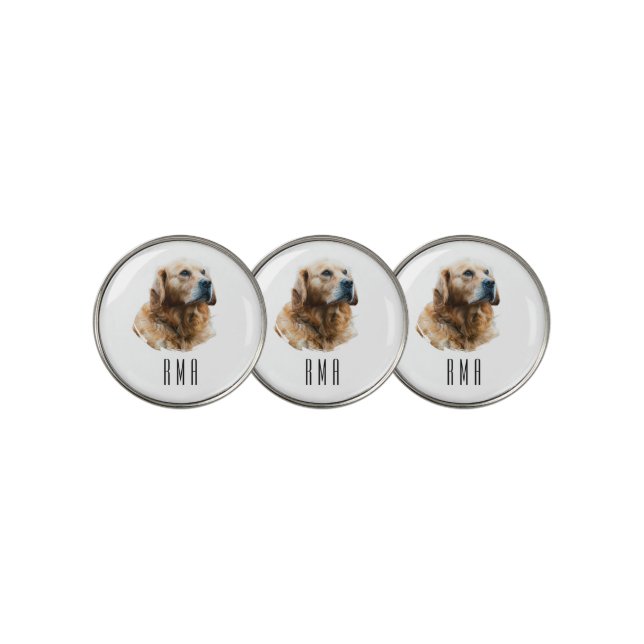 Golden Retriever Golf Ball Marker (3 Up)