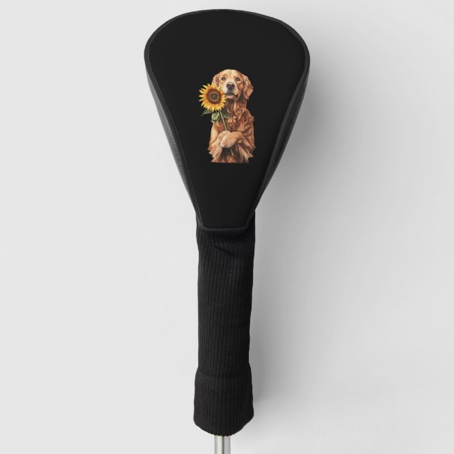 Golden Retriever    Golf Head Cover (Front)