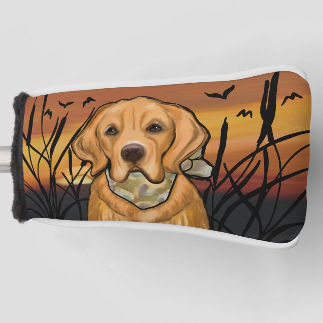 Golden Retriever Golf Head Cover (Front)