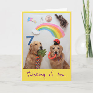 Golden Retriever Good Luck Card