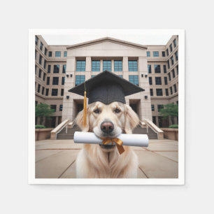 Golden Retriever Graduate Napkins