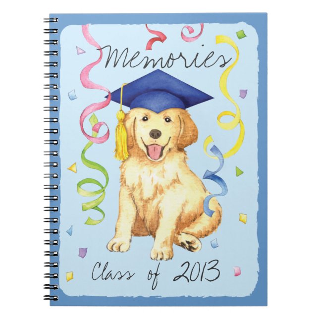 Golden Retriever Graduate Notebook (Front)