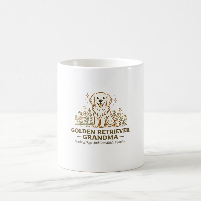 Golden Retriever Grandma Coffee Mug (Center)