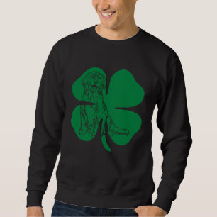 Golden Retriever Green Shamrock Saint Patrick s Da Sweatshirt