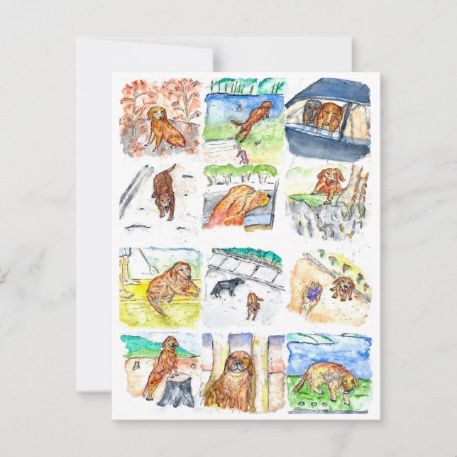 Golden Retriever Greeting Card (Front)