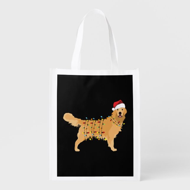 Golden Retriever Grocery Bag (Front)