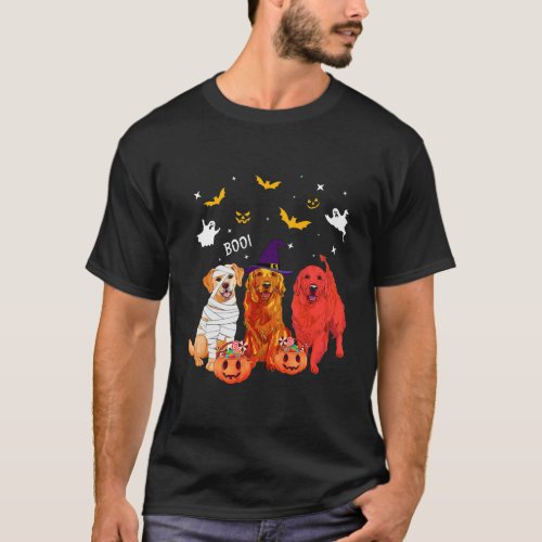 Golden Retriever Halloween Dog Lover  T_Shirt