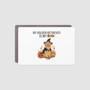 Golden Retriever Halloween Dog My Golden Retrieve Car Magnet