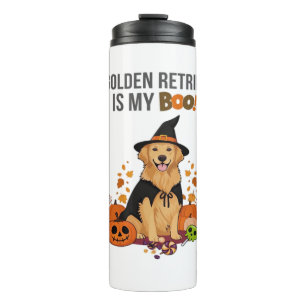 Golden Retriever Halloween Dog My Golden Retrieve Thermal Tumbler
