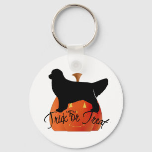 Golden Retriever Halloween Gifts Keychain