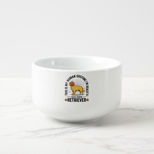 Golden Retriever Halloween Pumpkin Costume Design_ Soup Mug