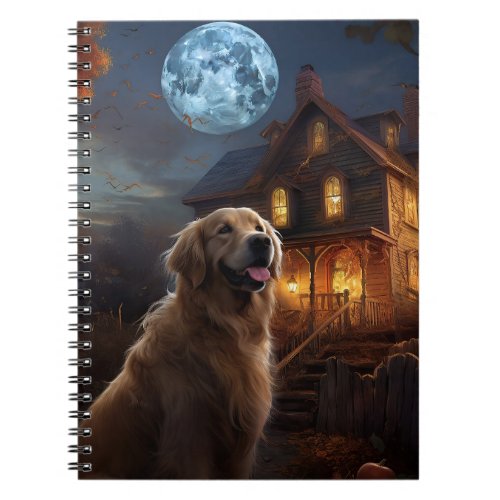 Golden Retriever Halloween Scary Notebook