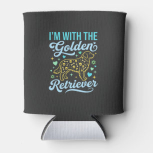 Golden Retriever Halloween Skull Pattern Dog Lover Can Cooler