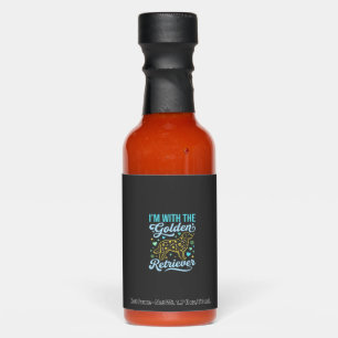 Golden Retriever Halloween Skull Pattern Dog Lover Hot Sauces