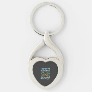 Golden Retriever Halloween Skull Pattern Dog Lover Keychain