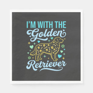 Golden Retriever Halloween Skull Pattern Dog Lover Napkins