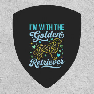 Golden Retriever Halloween Skull Pattern Dog Lover Patch