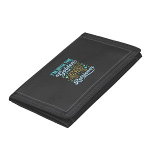Golden Retriever Halloween Skull Pattern Dog Lover Tri-fold Wallet