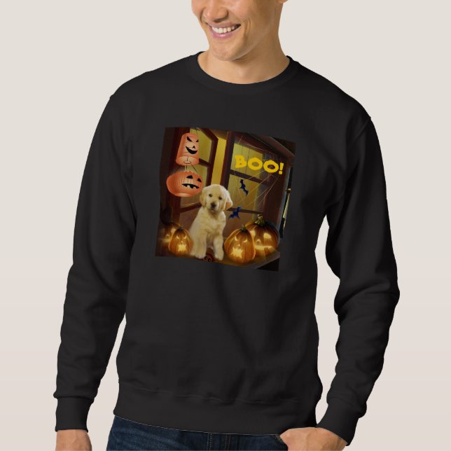 Golden Retriever Halloween Unisex Sweatshirt (Front)